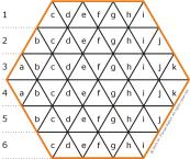 Hexa, 9 pieces board